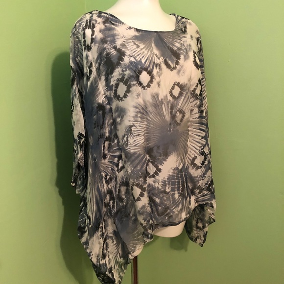 Mode de Vie | Abstract print | Lined blouse | M/L - Picture 1 of 5